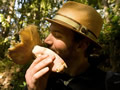 Joel snifs a russula