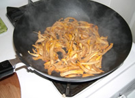 chanterelles dry sauteed