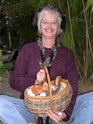 Debbie Viess with basket