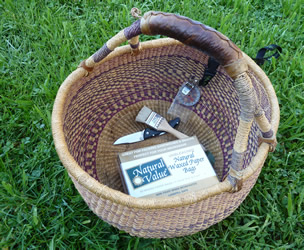 Ghana basket with tools